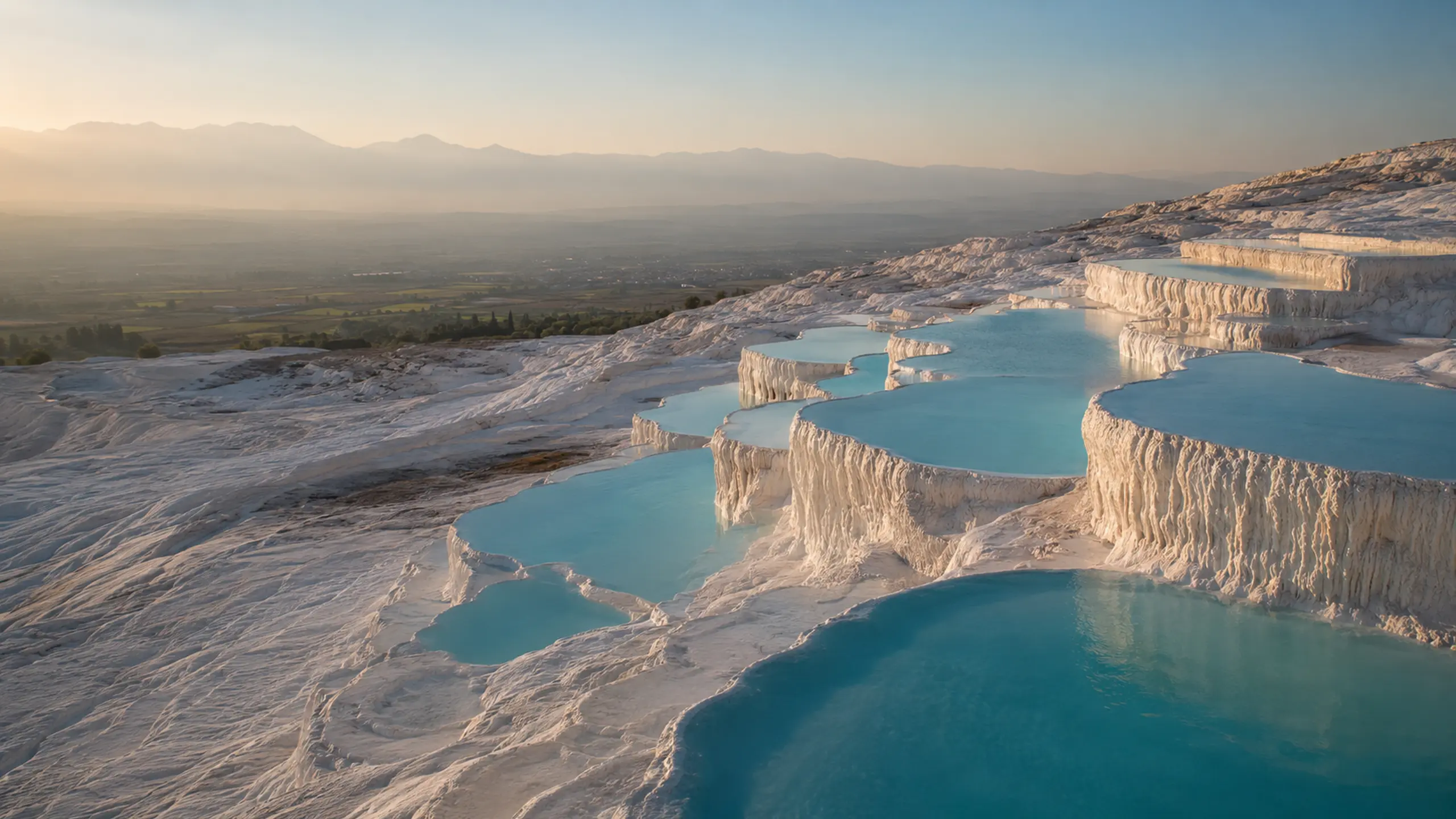 Terrazas blancas y piscinas termales de Pamukkale